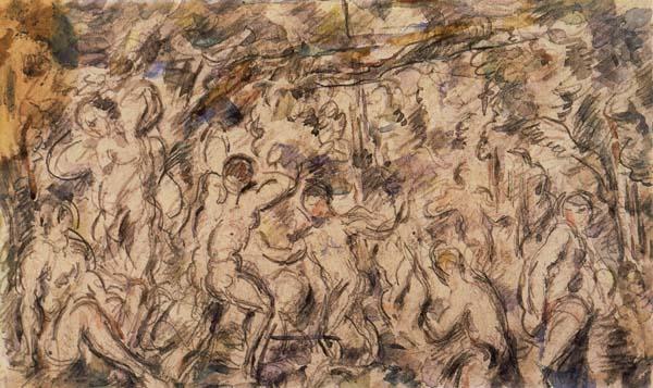 Paul Cezanne Bathers oil painting image